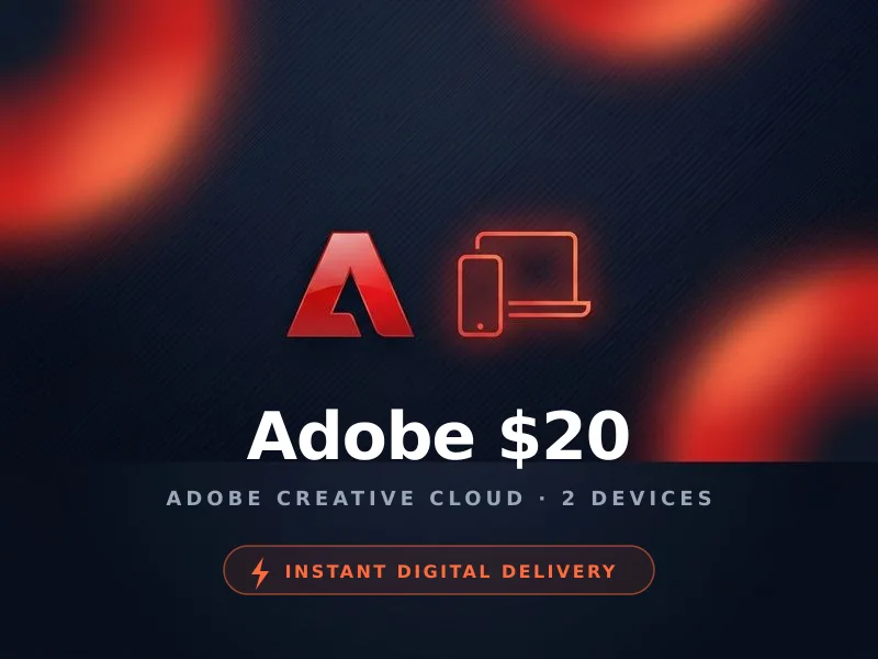 Adobe $20 2 devices